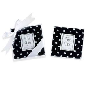 Kate Aspen Coasters Glass Mod Polka Dots
